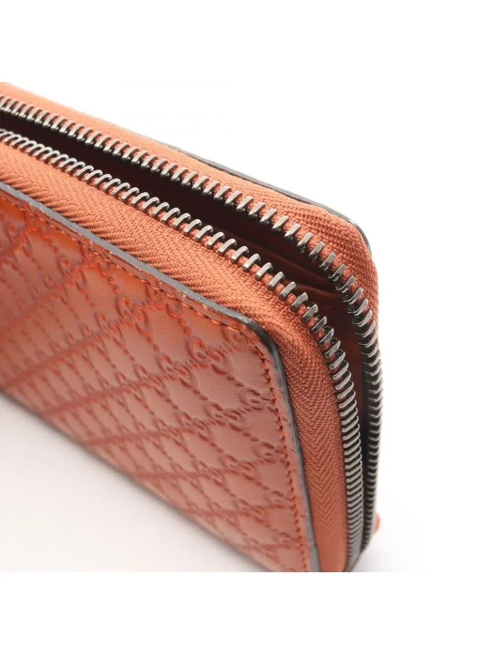 Gucci Round Wallet Micro Guccissima Orange Leather Guccissima - Picture 9 of 10